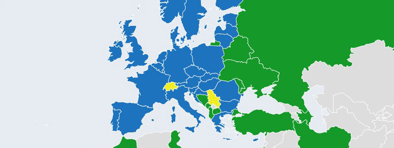 Pays de la carte verte