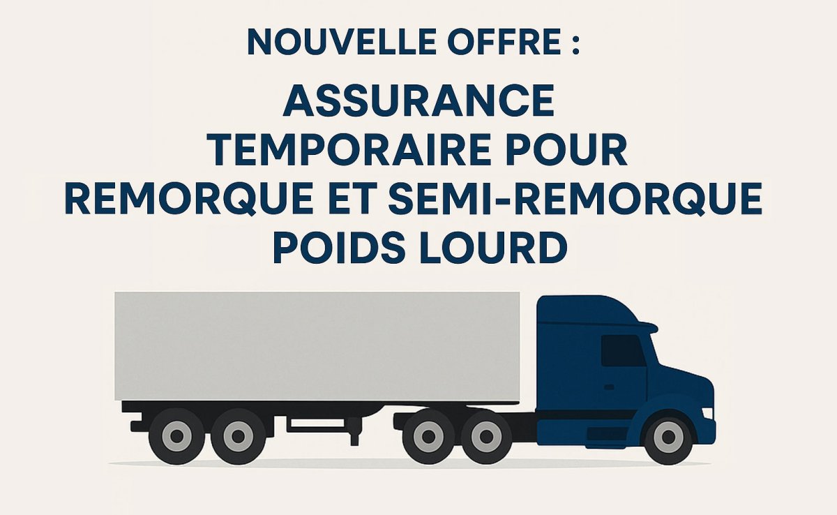 Semi-remorque assuré par ATEL