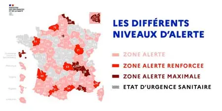 COVID 19 : map France