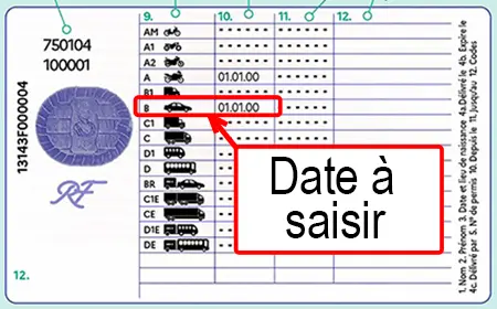 Permis format CB