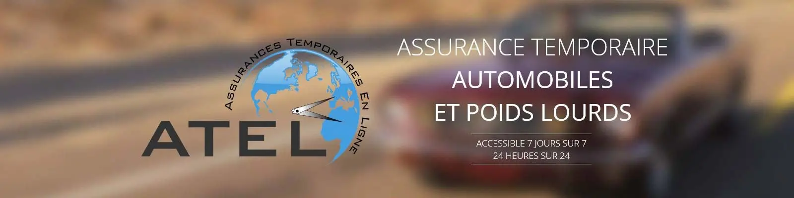 Assurance auto temporaire en ligne